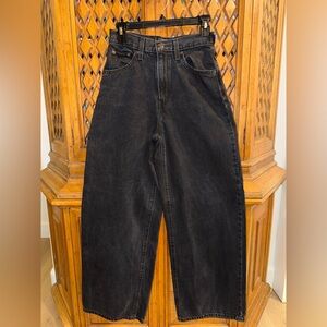 Levi’s Cinch Baggy Black Wide-Leg Jeans - 26